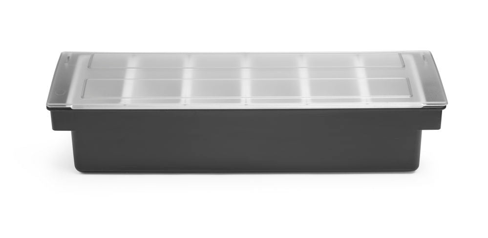 Ingrediëntenhouder – 6 containers, Bar up, 480x150x(H)100mm