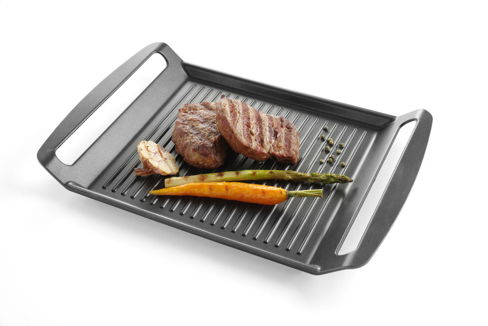 Grillplaat voor inductie kookplaten, HENDI, 390x260x(H)35mm
