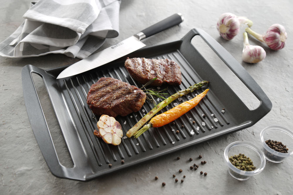 Grillplaat voor inductie kookplaten, HENDI, 390x260x(H)35mm