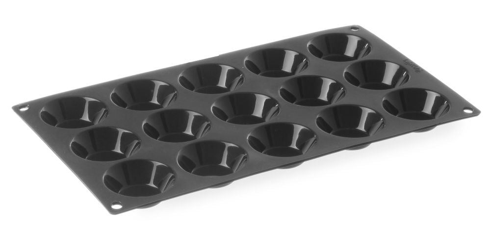 Tartelette ø50x(H)17, HENDI, 15 mallen, GN 1/3, ø50x(H)17mm