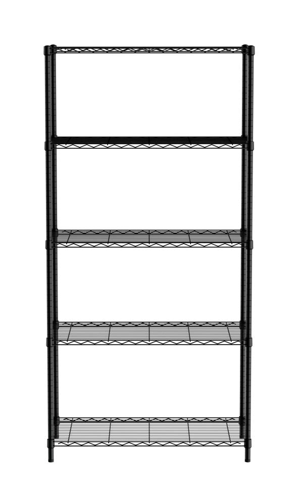 Opbergrek met 5 schappen, HENDI, Zwart, 910x455x(H)1830mm
