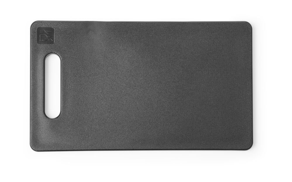 Snijplank met handgreep, HENDI, Zwart, 300x200mm