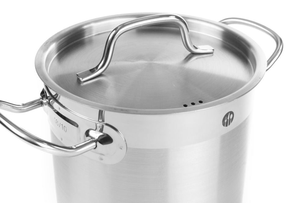 Kookpan hoog - met deksel, HENDI, Profi Line, 50L, ø400x(H)400mm
