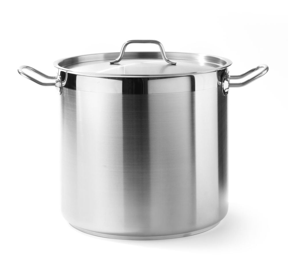 Kookpan hoog - met deksel, HENDI, Profi Line, 50L, ø400x(H)400mm