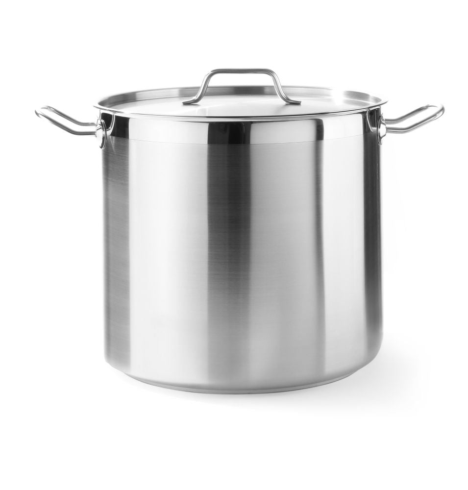Kookpan hoog - met deksel, HENDI, Profi Line, 50L, ø400x(H)400mm