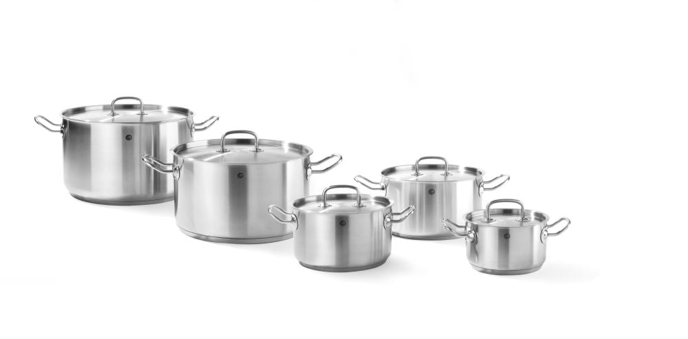 Kookpan middel - met deksel, HENDI, Kitchen Line, 1,9L, ø160x(H)95mm