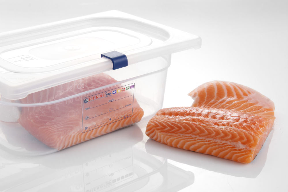 Voorraadbak HACCP GN 1/2, HENDI, GN 1/2, 6,5L, Transparant, 325x265x(H)100mm
