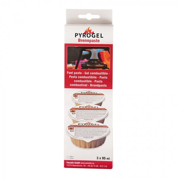 Pyrogel Brandpasta Cups - Geschikt voor Fondue (Set 3x 95gr.)