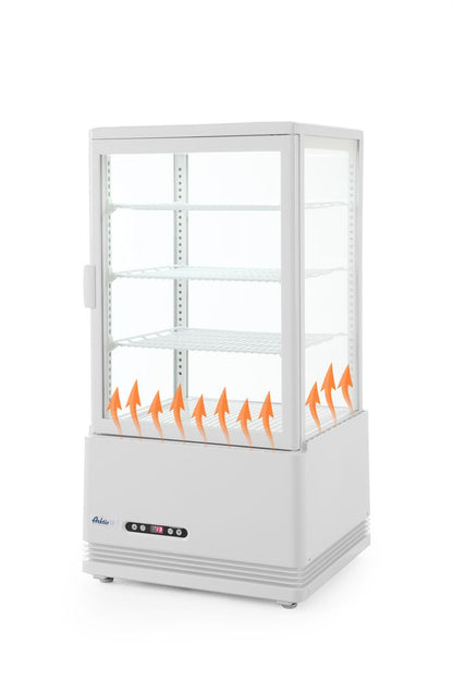 Koelvitrinekast 68L, Arktic, wit, 230V/170W, 444x397x(H)875mm