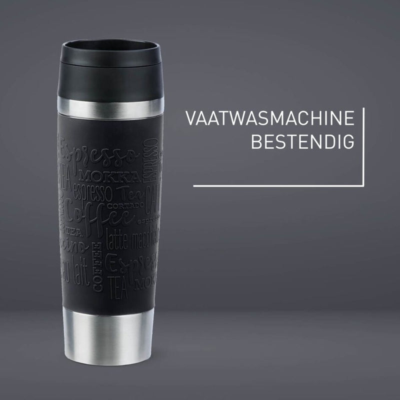 Tefal Travel Mug Thermosfles, 500 ml, RVS/Zwart