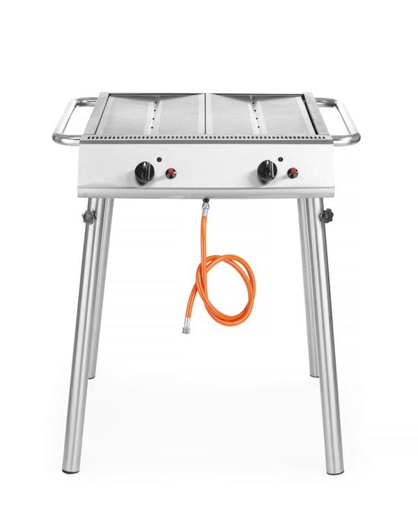 Xantos Gasgrill BBQ, HENDI, 9,5kW, 770x710x(H)870mm