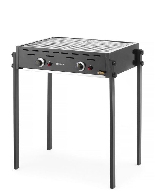 Roast-Master Pro BBQ Zwart, HENDI, Zwart, 11,6kW, 790x560x(H)900mm