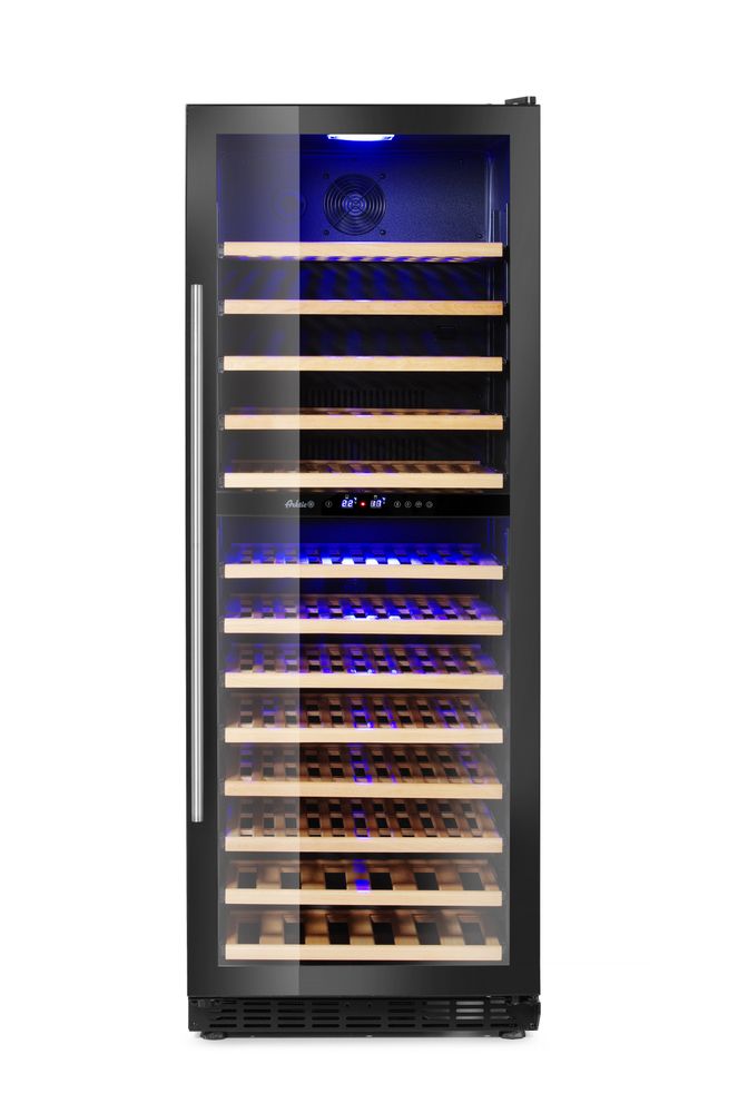 Wijnkoeler, 2 zones, 135 flessen, Arktic, 387L, 220-240V/130W, 595x675x(H)1625mm