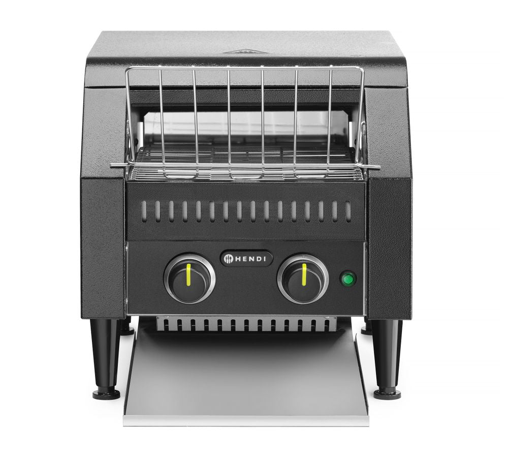 Doorloop broodrooster dubbel, HENDI, Zwart, 230V/2240W, 418x368x(H)415mm