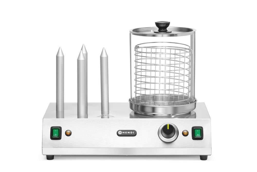Worst en hotdogbroodjes warmer, HENDI, 220-240V/550W, 500x310x(H)395mm