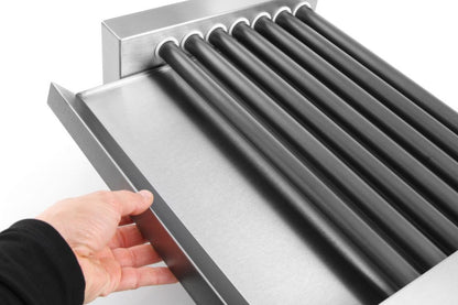 Worstenroller grill - één zone, HENDI, 9 rollers, 230V/940W, 520x425x(H)175mm