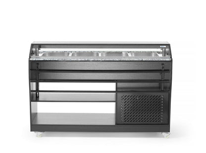 Saladebuffet display, Arktic, GN 1/1, 1490x765x(H)1370mm
