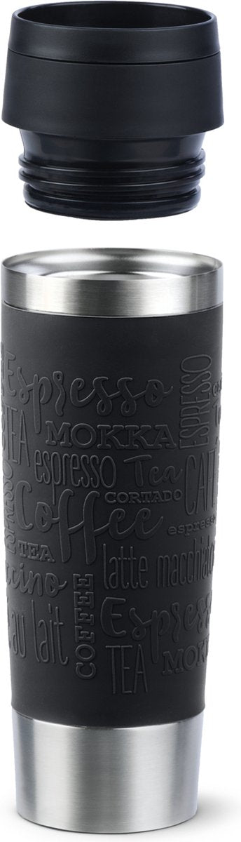 Tefal Travel Mug Thermosfles, 500 ml, RVS/Zwart