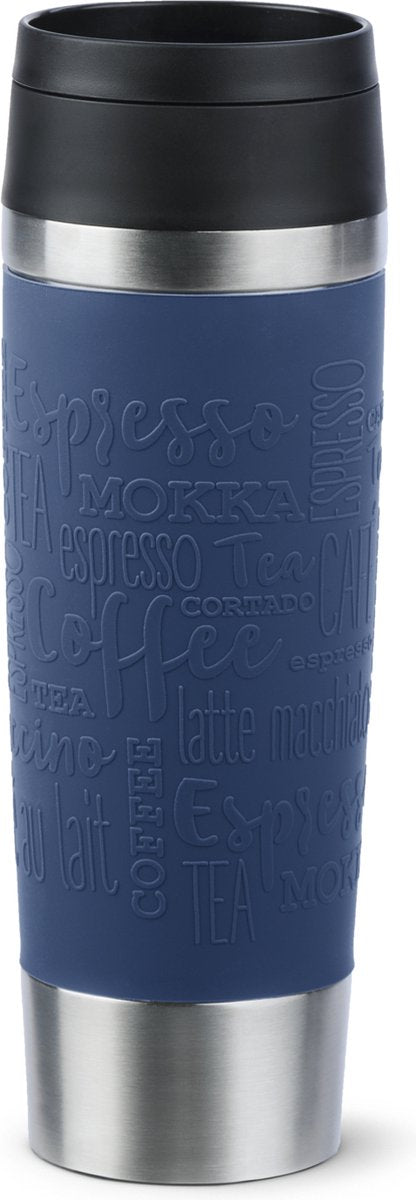 Tefal Travel Mug Thermosfles, 500 ml, RVS/Donkerblauw