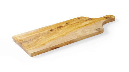 Serveerplank met handvat, olijfhout, HENDI, 600x200x(H)18mm