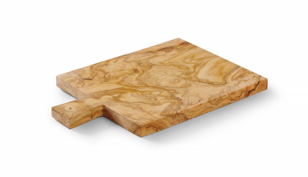 Serveerplank olijfhout, HENDI, 340x230x(H)22mm