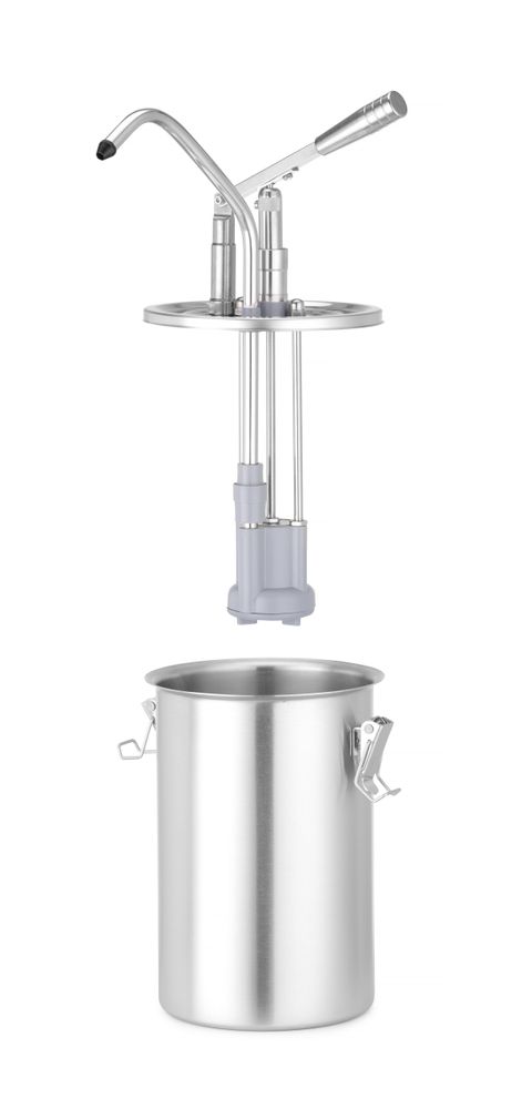 Sauspomp roestvast staal, HENDI, 4,5L, ⌀180x(H)420mm