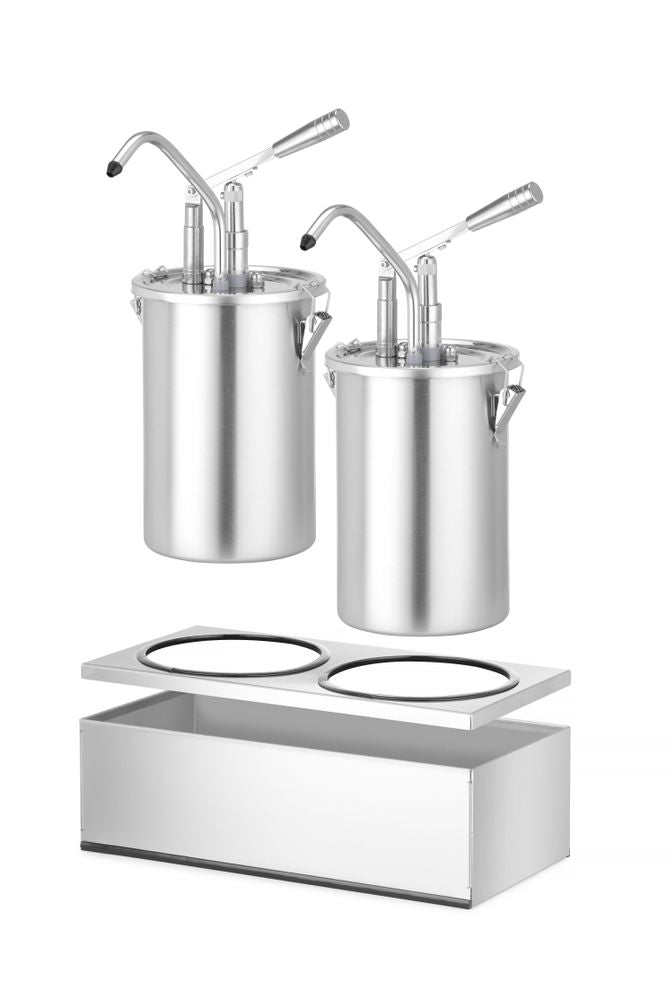 Sauspomp roestvast staal set 2 stuks, HENDI, 9L, 400x200x(H)440mm