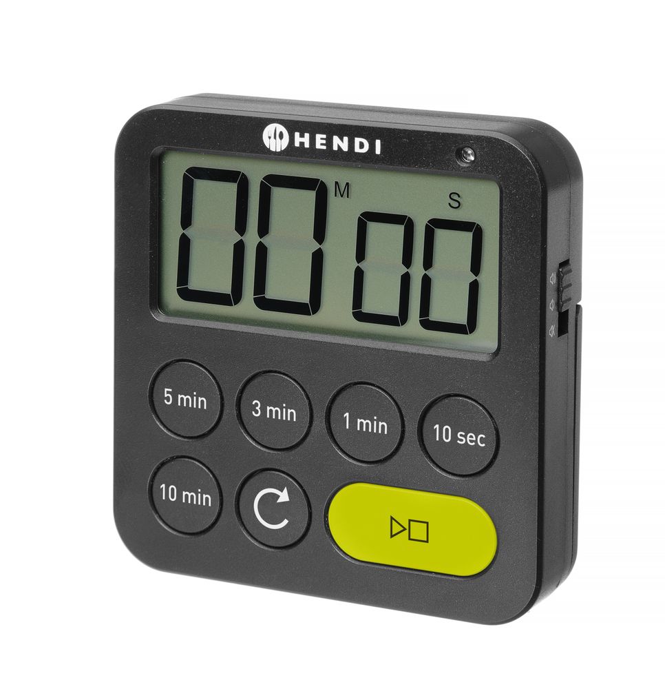 Timer, HENDI, Zwart, 82x20x(H)88mm
