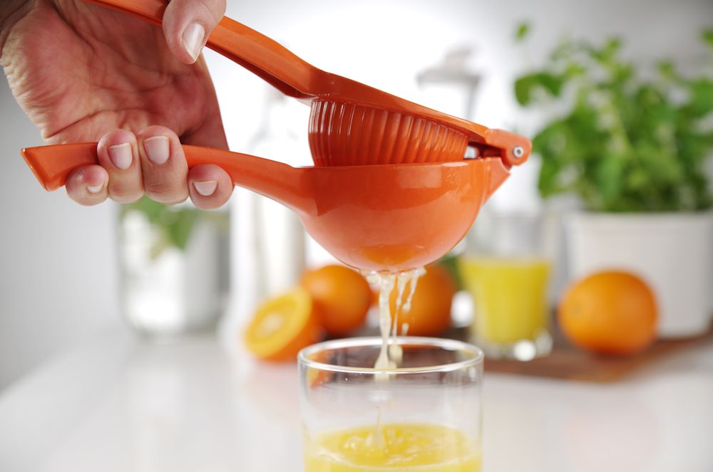 Citruspers, BarUp, oranje (voor sinaasappels), 232x91x(H)60mm
