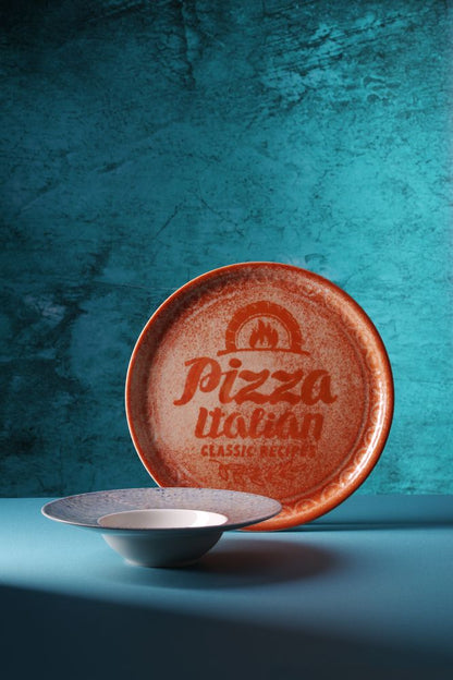 Pizzabord Recipe Collection Rood, HENDI, Rood, ⌀310mm