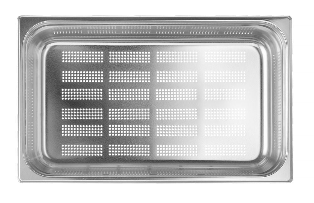 Container GN 1/1 geperforeerd, HENDI, Profi Line, GN 1/1, 21L, Lichtgrijs, (H)150mm