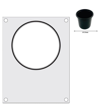 Traysealer matrix, HENDI, soepcontainer ø165 mm