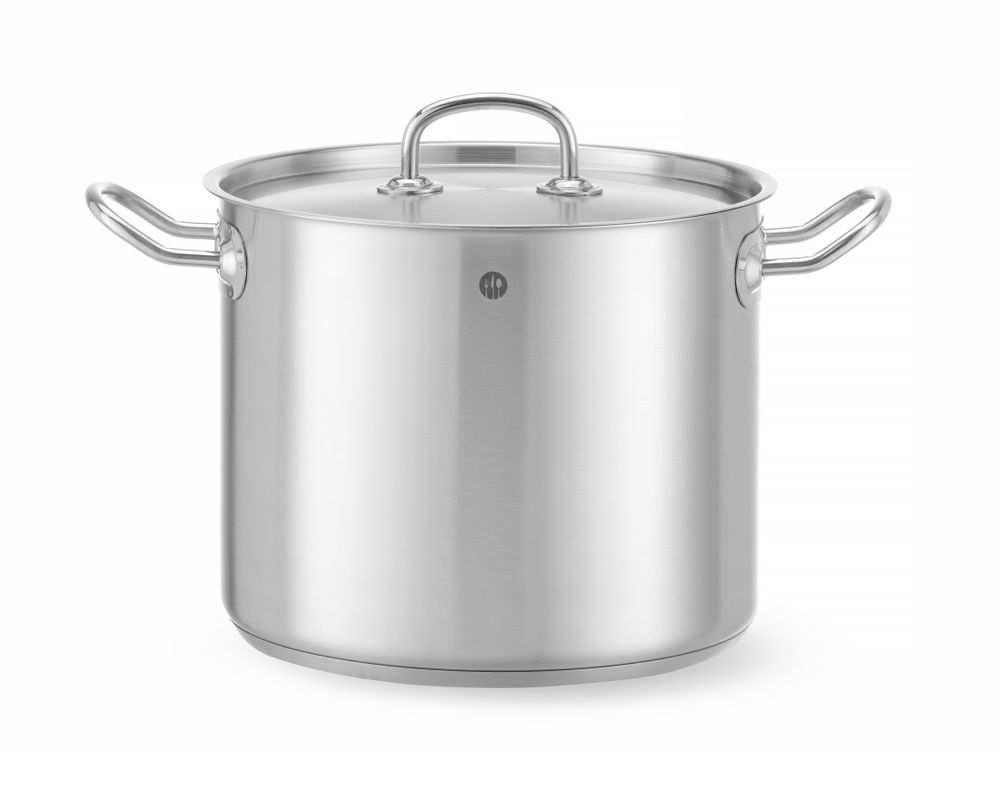 Kookpan hoog - met deksel, HENDI, Kitchen Line, 9L, ⌀240x(H)200mm