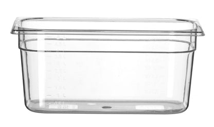 Container GN 1/3 polycarbonaat, HENDI, Profi Line, GN 1/3, 5,7L, Transparant, 325x176x(H)150mm