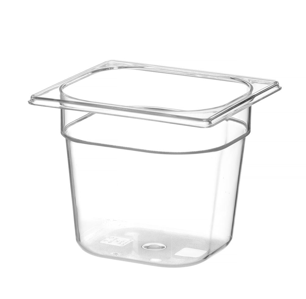 Container GN 1/6 polycarbonaat, HENDI, Profi Line, GN 1/6, 2,4L, Transparant, 176x162x(H)150mm