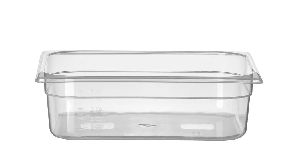 Container GN 1/2 polypropyleen, HENDI, Profi Line, GN 1/2, 6,5L, Transparant, 325x265x(H)100mm
