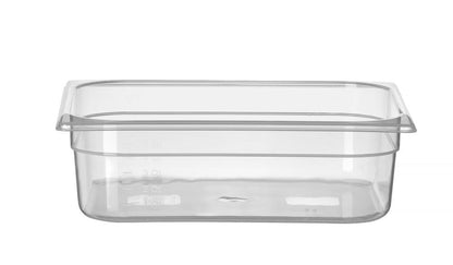 Container GN 1/2 polypropyleen, HENDI, Profi Line, GN 1/2, 6,5L, Transparant, 325x265x(H)100mm