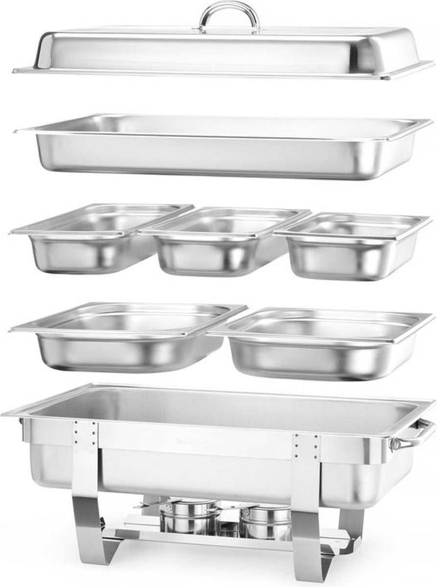 Chafing Dish Set Fiora, HENDI, Kitchen Line, 585x385x(H)315mm