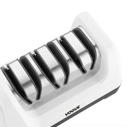 Vogue Drietraps Elektrische Messenslijper – Wit