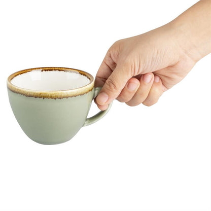 Olympia Kiln Koffiekop Mosgroen 23cl ( Set van 6 )