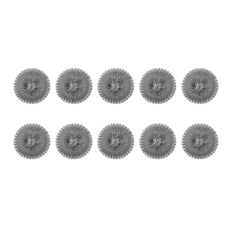10x Stalen schuurspons / Pannenspons,  Jantex, Gegalvaniseerd