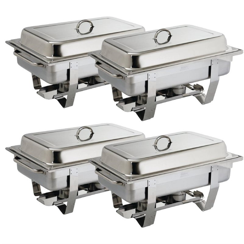 Milan Chafing dish set 4 stuks, OLYMPIA, 9L