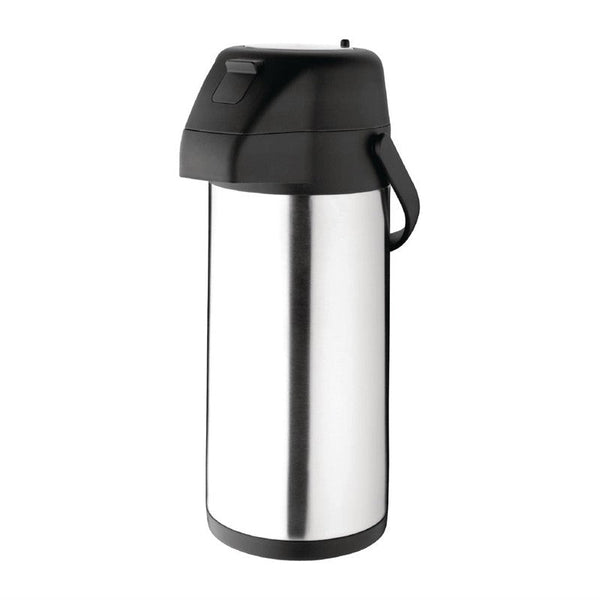 Thermoskan met Pomp 3 Liter, Olympia, RVS