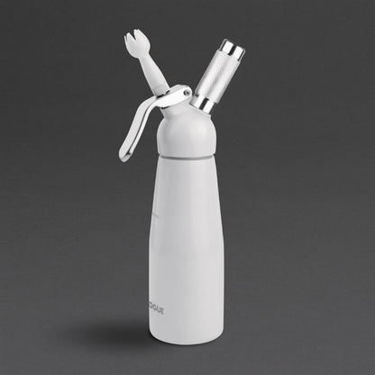 Vogue Slagroomspuit 0.5 Liter, Wit, Met 3 spuitmondjes en reinigingsborstel
