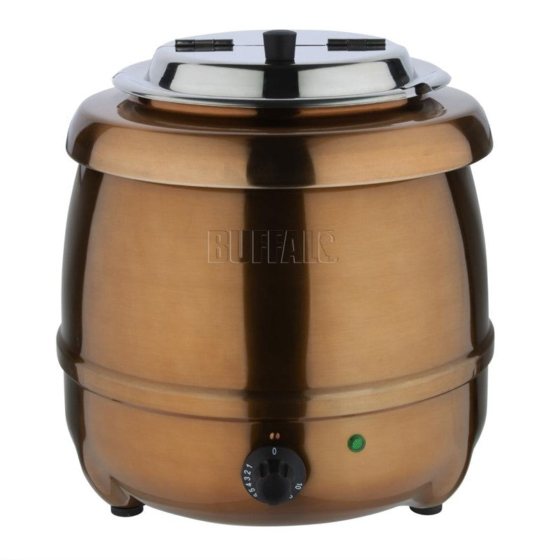 Buffalo Soepketel 10 liter, Koper, Bain marie