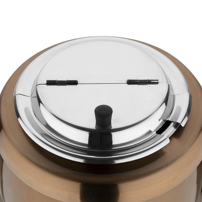 Buffalo Soepketel 10 liter, Koper, Bain marie