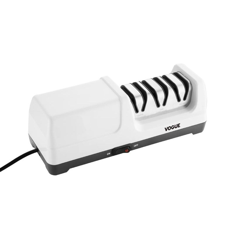 Vogue Drietraps Elektrische Messenslijper – Wit