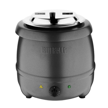 Buffalo Soepketel 10 liter, Grijs, Bain marie