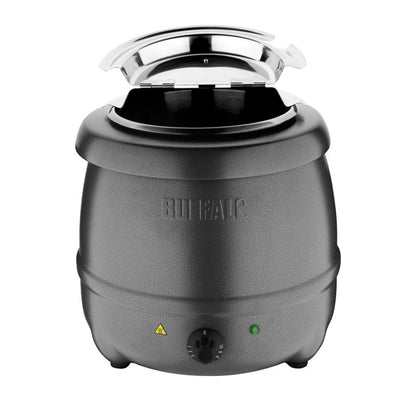 Buffalo Soepketel 10 liter, Grijs, Bain marie