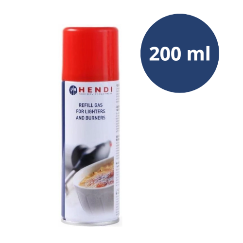 Gas Navulling met Diverse Nippels, Hendi, 200ml